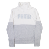 PUMA Womens Sweatshirt Grey Roll Neck S
