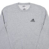 ADIDAS Mens Sweatshirt Grey XS