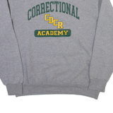 RUSSELL ATHLETIC Correctional Academy Mens Sweatshirt Grey L