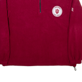 NCAA Indiana Hoosiers Mens Sweatshirt Maroon 1/4 Zip USA XL