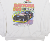 NASCAR Daytona 500 Mens Sweatshirt White USA S