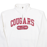 JANSPORT WSU Cougars Womens Sweatshirt White 1/4 Zip S