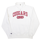 JANSPORT WSU Cougars Womens Sweatshirt White 1/4 Zip S
