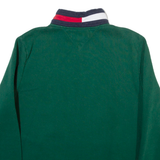 TOMMY HILFIGER Mens Sweatshirt Green 1/4 Zip M