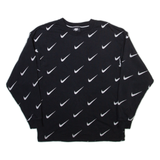 NIKE Womens Sweatshirt Black XS