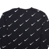 NIKE Womens Sweatshirt Black XS