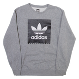 ADIDAS Mens Sweatshirt Grey M