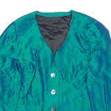 Womens Blazer Jacket Green 90s L