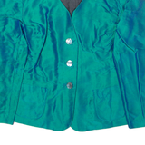 Womens Blazer Jacket Green 90s L