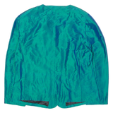 Womens Blazer Jacket Green 90s L