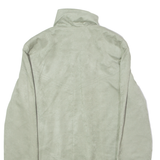 BIAGGINI Womens Overcoat Coat Green Faux Suede UK 6