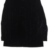 ALAIN FIGARET Womens Trench Coat Black Velvet UK 10