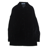 ALAIN FIGARET Womens Trench Coat Black Velvet UK 10