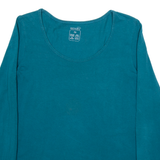 ESMARA Womens T-Shirt Green Long Sleeve M