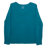 ESMARA Womens T-Shirt Green Long Sleeve M