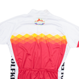 Cycling Full Zip Mens Jersey White XL