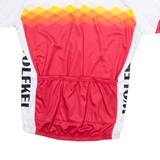 Cycling Full Zip Mens Jersey White XL