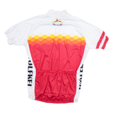 Cycling Full Zip Mens Jersey White XL