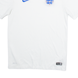 NIKE England Mens Football Shirt Jersey White V-Neck S