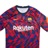 NIKE Barcelona Mens Football Shirt Jersey Red S