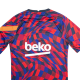 NIKE Barcelona Mens Football Shirt Jersey Red S