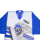 KEYBEC SUBLIME Hockey Mens Jersey Blue Long Sleeve V-Neck 2XL
