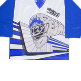 KEYBEC SUBLIME Hockey Mens Jersey Blue Long Sleeve V-Neck 2XL