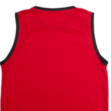 Los Angeles #23 Basketball Mens Jersey Red Sleeveless Crew Neck M