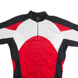 CRANE SPORTS Cycling Mens Jersey Red 1/4 Zip M