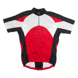 CRANE SPORTS Cycling Mens Jersey Red 1/4 Zip M