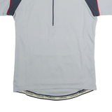 BENGER Cycling Mens Jersey Grey 1/2 Zip S