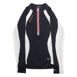 SCOTT Cycling Mens Jersey Black Long Sleeve 1/2 Zip L