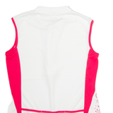 BENGER Cycling Womens Jersey White Sleeveless 1/2 Zip UK 12