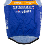 DAREVIE Full Zip Cycling Mens Jersey Blue Sleeveless High Neck M