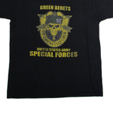 GILDAN US Army Special Forces Green Berets Mens T-Shirt Black USA Crew Neck M