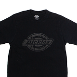 DICKIES Mens T-Shirt Black Crew Neck XS