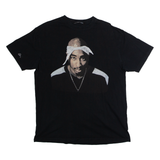 CHIMODU 2Pac Mens Band T-Shirt Black Crew Neck L