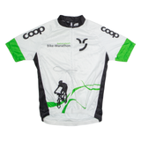 89 SPORTS National Park Bike-Marathon Full Zip Cycling Mens Jersey White S