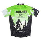 CRAFT Full Zip Cycling Mens Jersey Green High Neck M