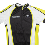 OWAYO Full Zip Cycling Mens Jersey White High Neck M