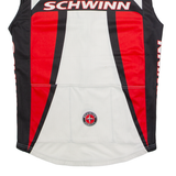 SCHWINN Cycling Mens Jersey White Sleeveless 1/2 Zip M
