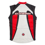 SCHWINN Cycling Mens Jersey White Sleeveless 1/2 Zip M