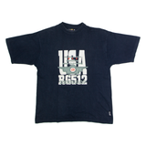 USA RG512 Mens T-Shirt Blue Crew Neck XL