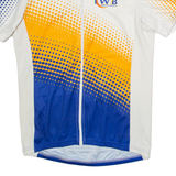 CUORE Full Zip Cycling Mens Jersey White High Neck XS