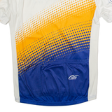 CUORE Full Zip Cycling Mens Jersey White High Neck XS