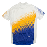 CUORE Full Zip Cycling Mens Jersey White High Neck XS