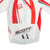 SCOTT Full Zip Cycling Mens Jersey White S