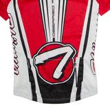 THOEMUS Cycling Mens Jersey White 1/2 Zip M