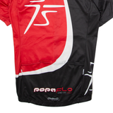 OWAYO Full Zip Cycling Mens Jersey Red High Neck M