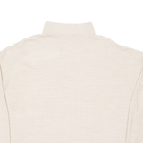 FRENCH CONNECTION Womens Jumper Beige Roll Neck Tight Knit S